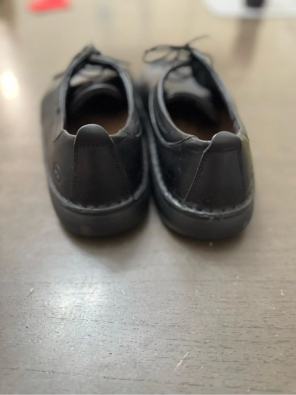 Footprints by Birkenstock mens black leather slip on shoes size EU 45. US 12.